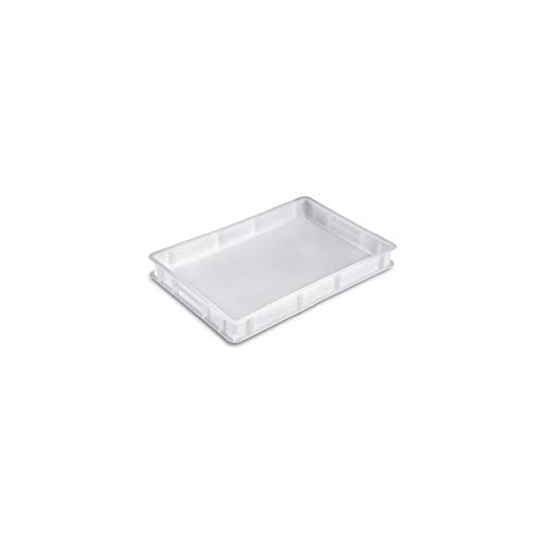 Caja para la Masa para Pan y Pizza «GIGANPLAST» Mod.Service 60 x 40 x 10 cm, Blanca
