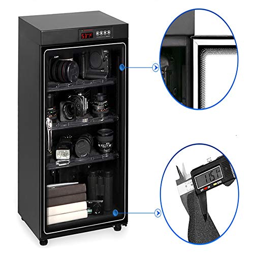 Cámara de deshumidificación Gabinete seco A prueba de humedad electrónico gabinete armario de secado del equipo fotográfico réflex de lente de almacenamiento y deshumidificación para la lente de la cá