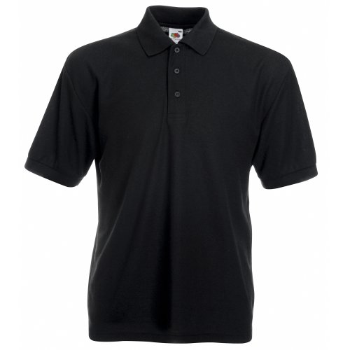 Camiseta tipo polo de manga corta para hombre Fruit of the Loom Azul azul celeste Large
