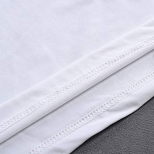 Camisetas Hombre Lanskirt Camisas de Manga Corta con Cuello Redondo y Estampado Smiley Tops de Verano Elegante Polos de BáSica Camiseta para Hombres Diario 3XL