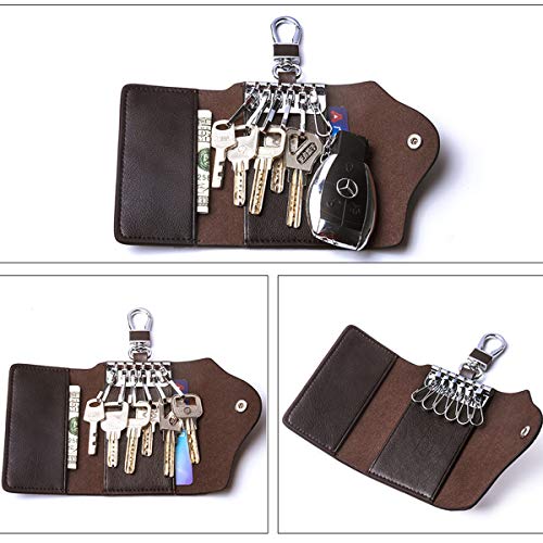 Cartera para llave de coche y tarjetas de piel auténtica de vaca, de Contacts Marrón marrón talla única