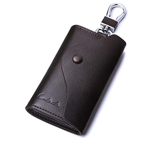 Cartera para llave de coche y tarjetas de piel auténtica de vaca, de Contacts Marrón marrón talla única
