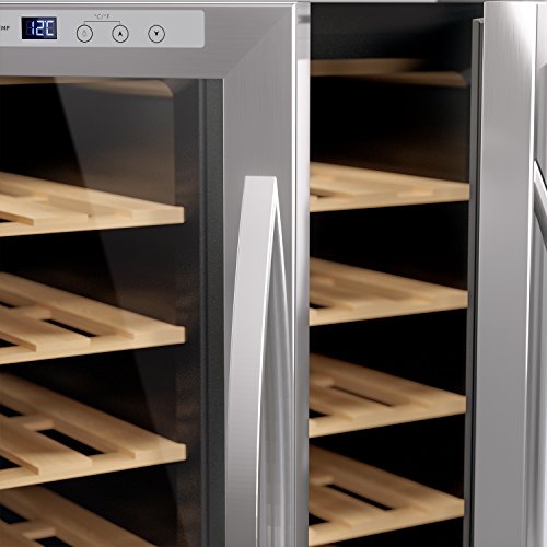 Cavist Cavist.24 Cavist24 Vinoteca Con 2 Zonas, 24 Botellas, 70 Litros, Acero Inoxidable, Plateado, 49X51.5X65 Cm