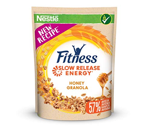 Cereales Nestlé Fitness granola - Copos de avena integral y trigo con miel - 7 paquetes de 300 g