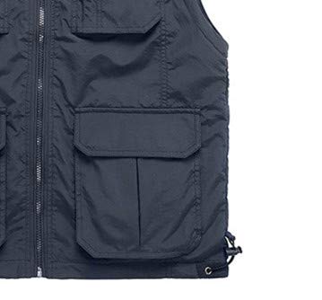 Chaleco de los hombres con muchos bolsillos casual fotógrafo trabajo chaqueta de abrigo masculino