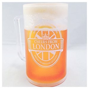 Cheers de Londres London cerveza taza London Jarra de cerveza Frosty pinta Taza London Souvenir Cristal 400?ML