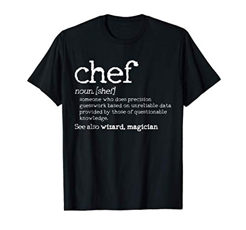 Chef definición divertido Cocinero Cocinar Regalo Camiseta