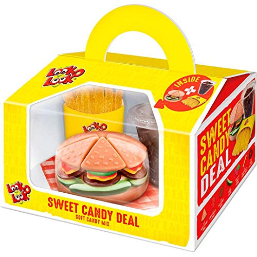 CHUPA CHUPS sweet candy meal caja hamburguesa con patatas y cola de gominola