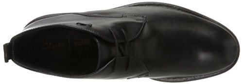 Clarks Kenleymid GTX, Cargadores clásicos para Hombre, Negro (Black Leather), 44 EU