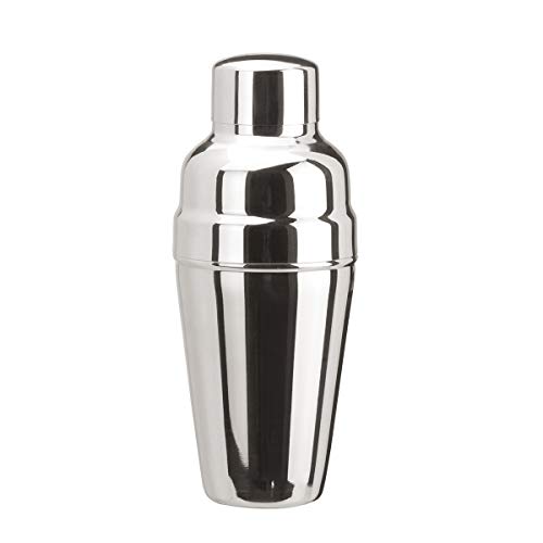Cocktail Coctelera de 3 Piezas con Freno de Hielo - 500 ml, Acero Inoxidable