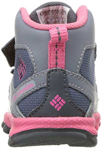 Columbia Girls' Toddler Peakfreak XCRSN MID Waterproof Hiking Shoe, Mountain, Camellia Rose, 4 Regular US