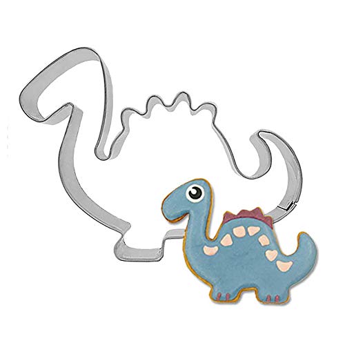 Cortador de galletas de acero inoxidable con forma de dinosaurio de 14 piezas para hacer galletas y cortadores de dinosaurios