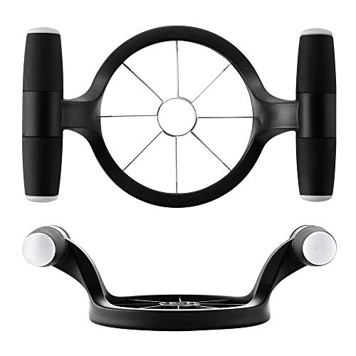 Cortador de Manzana, acero inoxidable pelador de manzanas con 8 afilaron la lámina serrada, Apple Slicer, Ergonómico Anti-Deslizamiento Manija de Agarre