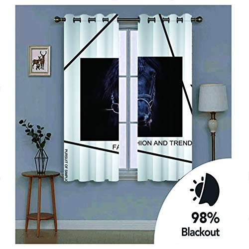 Cortinas Opacas De Impresión Digital 3D Decoraciones Creativas para El Hogar De Estilo Europeo Simple Adecuado para Cortinas En Jardines, Hoteles Y Centros Comerciales 2 Piezas