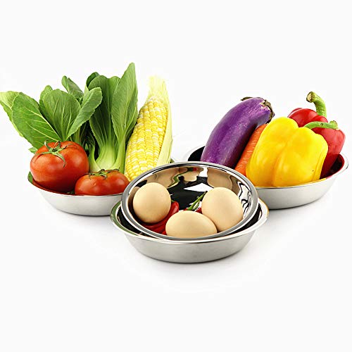 COTOM Platos De Acero Inoxidable, Cuencos, Tazas Y Platos De Especias. Juego de Camping (Juego de 24 Piezas) 3.5 Pulgadas a 8.6 Pulgadas. Uso al Aire Libre Incl. Bolsa de Viaje