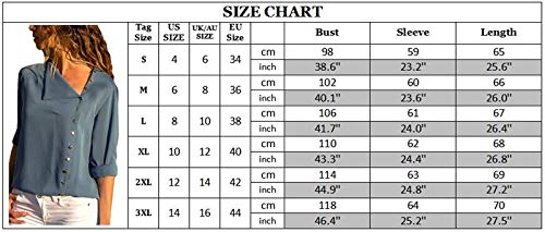Course Camisa Mujer Casual Manga Lagra Camiseta Mujer Talla Grande para Oficina Shirt Women Sleeve Long Camisa Mujer Gasa Manga Corta Camiseta Mujer Verano para Playa