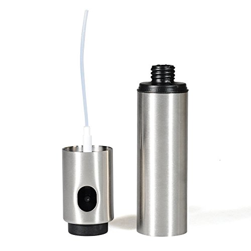 COVVY - Pulverizador de aceite de oliva y vinagre de acero inoxidable para cocinar ensalada barbacoa parrilla cocina barbacoa adobo