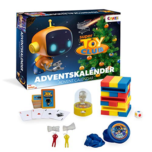 CRAZE Premium Adviento Toy Club 2019 Calendario de Juguetes para niños para Navidad 20289, coloré