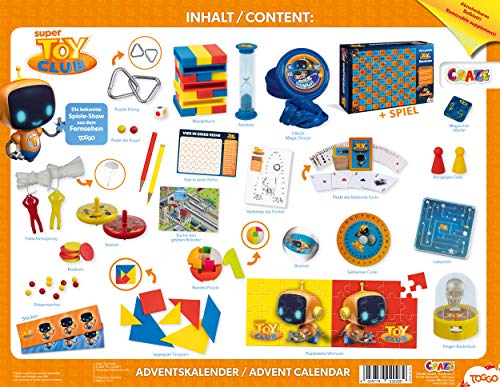 CRAZE Premium Adviento Toy Club 2019 Calendario de Juguetes para niños para Navidad 20289, coloré