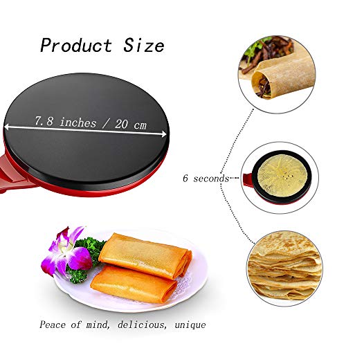 Creperas Electricas, Utensilios De Cocina, Portátil, Creperas, Nuevo Pensamiento, Olla De Revestimiento De Una Cara, Antiadherente, De 600 Vatios,Red