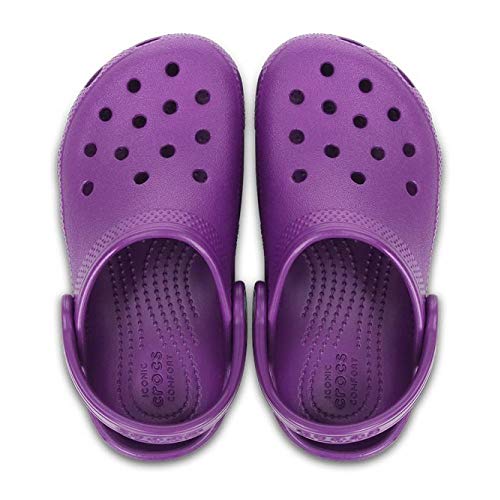 Crocs Classic Clog Kids Roomy fit Zuecos Unisex niños, Morado (Amethyst), 34/35 EU