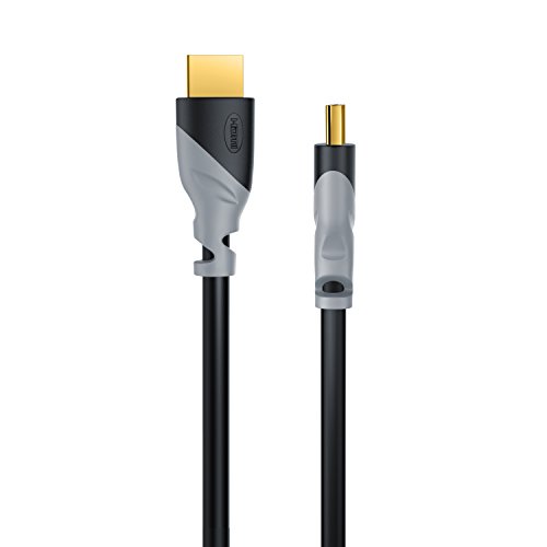 CSL - 15m Cable HDMI - Ultra HD 4k HDMI - Alta Velocidad con Ethernet - Full HD 1080p 4K Ultra HD 2160p 3D ARC y CEC - Cable de blindaje Triple - blindaje de Conector y contactos