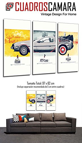 Cuadros Cámara Poster Fotográfico Regreso Al Futuro, Cine, Multicolor, 97 x 62 cm XXL