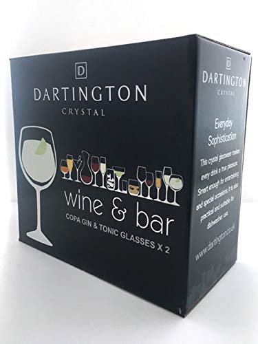 Dartington Crystal de Vino y Bar/Copa Gin y Tonic, Claro, Pack de 2
