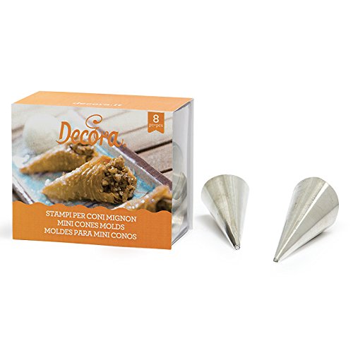 DECORA 0062225 8 MOLDES para Mini-Conos 2,5X7,5CM