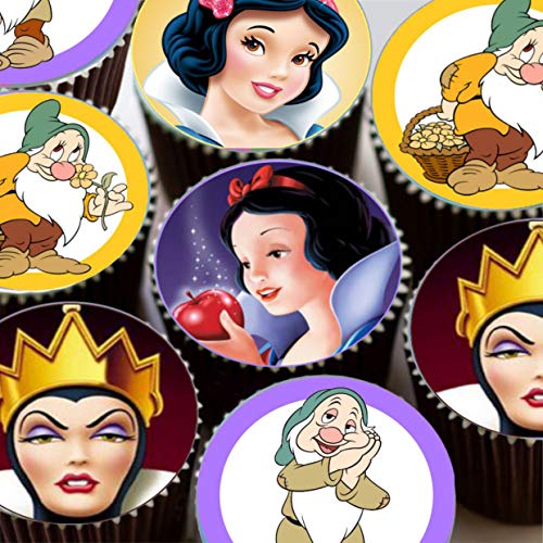 Decoración comestible para tarta con diseño de fondant, color blanco y personajes