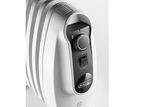 De'longhi TRNS 0808M - Radiador 800 w, ajustes termostato, asas, protección anti heladas, blanco