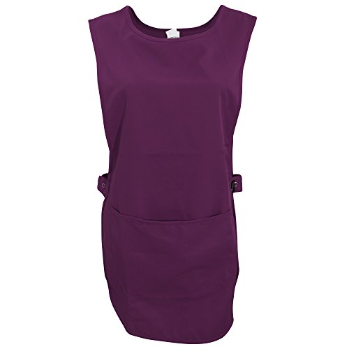 Dennys - Delantal con bolsillo modelo Tabard para mujer (S/M) (Sea grass)