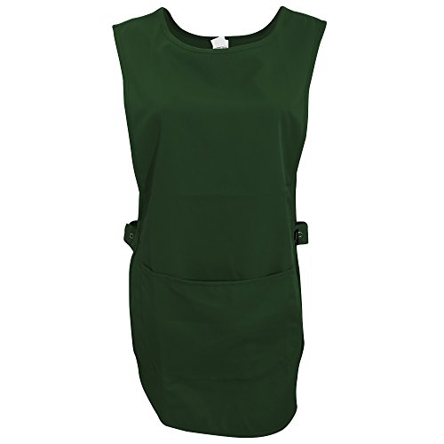 Dennys - Delantal con bolsillo modelo Tabard para mujer (S/M) (Sea grass)