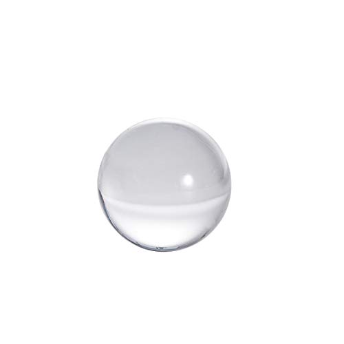 Deuxff - Bola de cristal transparente con soporte, K9 bola de cristal con soporte transparente, decoración artística para fotografía (30 mm)