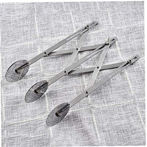DierCosy Tools 3 Rueda Cortador de Masa Cortador de Pizza de Varias Rondas de Masa Cortador de Rodillos de la Galleta Cortador de Masa para Galletas de Masa Pizza Pies Cookies
