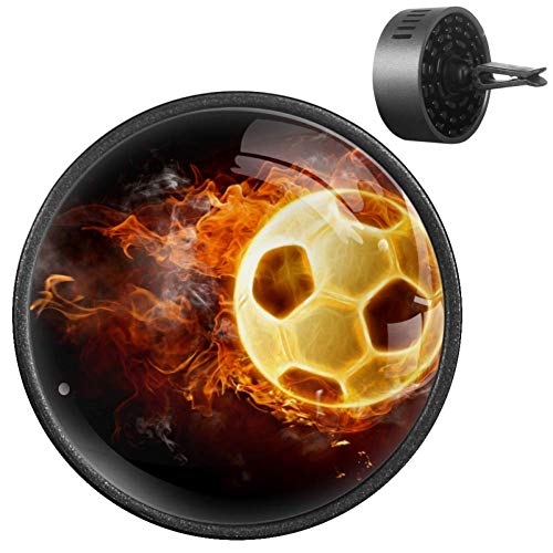 Difusor de Aire para Coche de Pelota de fútbol de Goma EVA, difusor de aceites Esenciales, difusor de aceites Esenciales, Fruta de la pasión