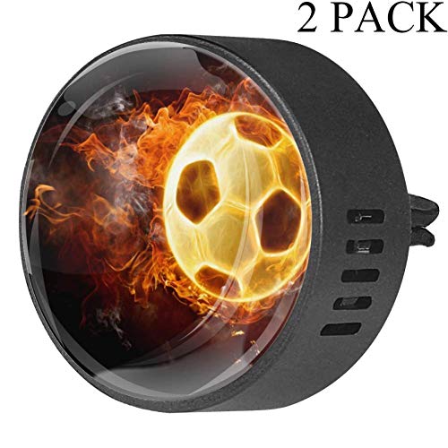 Difusor de Aire para Coche de Pelota de fútbol de Goma EVA, difusor de aceites Esenciales, difusor de aceites Esenciales, Fruta de la pasión