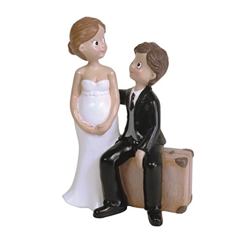 Dillards Figura Tarta Boda Coronilla Novios EMBARAZADOS 16CMS