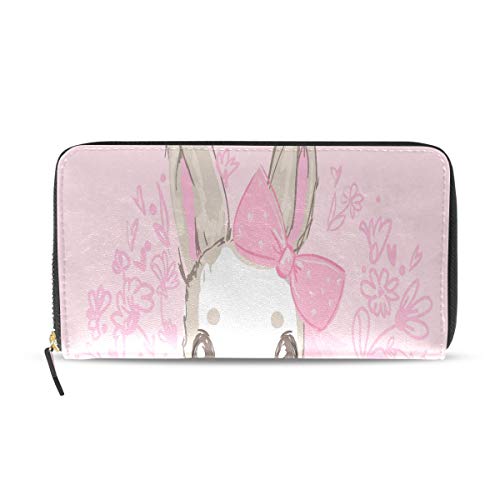 Diseño lindo Dibujos Animados Blancanieves Conejo Conejito Largo Pasaporte Embrague Monederos Cremallera Monedero Bolso organizador dinero Titular tarjeta crédito Mujer Chica Hombre Regalo viaje