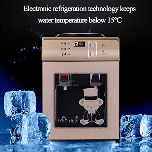 Dispensador de Agua Caliente/fría, Enfriador de Agua embotellada fría. Máquina de Agua eléctrica de Escritorio instantánea de Alta Capacidad, oficinas y Salas de reuniones con conten