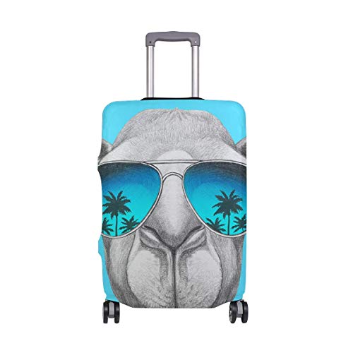 Divertida Alpaca con Gafas Cubierta De Equipaje Equipaje Maleta Protector De Viaje Talla M