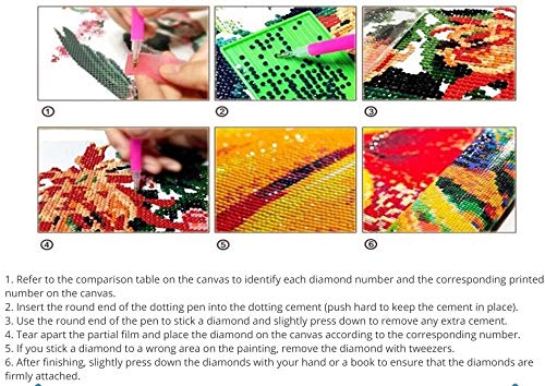 Diy 5D Diamond Painting Completo,Por Número Kits Animal Golden Retriever Perro Imágenes Punto De Cruz Dibujo Resina Diamante Artesanía Para Lienzo Decoración De La Pared Del Hogar, Taladro Cu