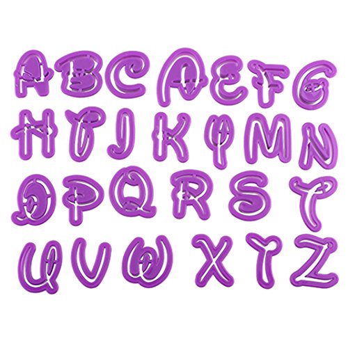 Dragonaur - Molde para repostería, diseño de letras de alfabeto