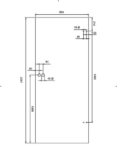 Duradoor – Puerta de cristal ESG en muchos tamaños y diseños, puerta de cristal completa para interior de habitaciones, puerta de oficina, puerta giratoria giratoria