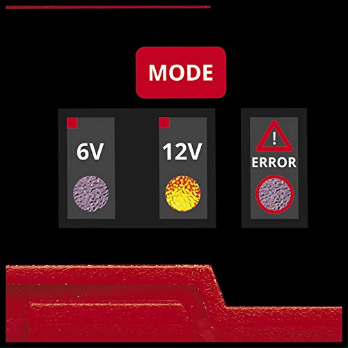 Einhell CE-BC 1 M, Cargador de baterías (con control por microprocesador para los más distintos tipos de baterías, entre otros automóviles/motos, corriente de carga máx. 1 amperio)