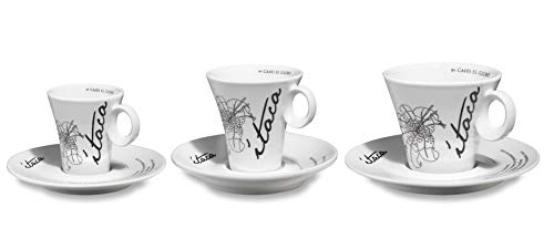 El Globo café & mucho más Juego de Tazas de Ítaca 6 Unidades de Porcelana (Grande)