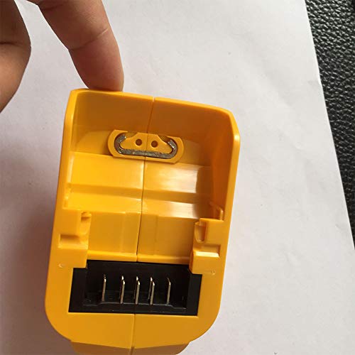 Elegantamazing DCB090 - Cargador USB convertidor de batería para DeWalt (14,4 V, 18 V, 20 V, ión de Litio)