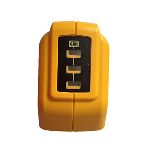 Elegantamazing DCB090 - Cargador USB convertidor de batería para DeWalt (14,4 V, 18 V, 20 V, ión de Litio)