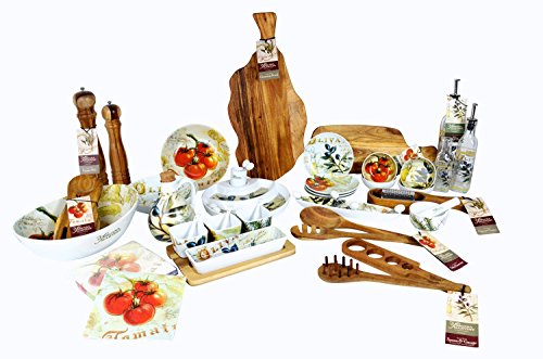 Ensaladera de porcelana Toscana Harvest 29,8 x 22,2 x 10,5 cm