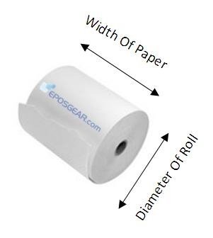 Eposgear - Rollos de papel térmico para tiques 57 x 40 mm (Pack de 20)